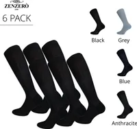 Z ZENZERO' 1959 6 Paar Lange Herren socken Baumwolle Grau39-41