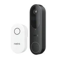 Reolink 2K 4MP Video Doorbell Battery mit Chime, Smart-Erkennung & mehrere Klingeloptionen, 2,4/5GHz WiFi, Nachtsicht, 2-Wege-Gespräch, Schwarz