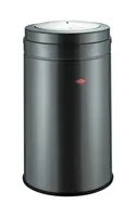 WESCO 350931-13 BIG SWING Abfallsammler in GRAPHIT mit 120 Liter Abfallvolumen und Schwingdeckel / Mülleimer