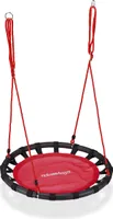 relaxdays 10026651_47 relaxdays Nestschaukel   rot Kunststoff 80,0 cm
