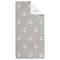 Dyckhoff Frottierserie Maritim 'Nautic' Handtuch 50 x 100 cm Kiesel