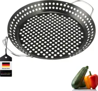 bremermann Grillpfanne, Grillplatte antihaftbeschichtet, 37,5 x 30,5 cm