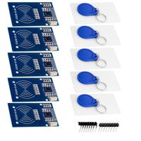 AZ-Delivery Bausätze & Kits RFID Kit RC522 mit Reader, Chip und Card für Raspberry Pi und Co. (13,56MHz), 5x Set