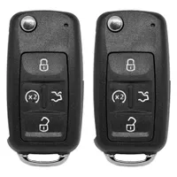 Ersatz Schlüsselgehäuse 3 Tasten Klappschlüssel Autoschlüssel Schlüssel mit  Rohlingtyp: HU66 / HAA Fernbedienung Funkschlüssel Gehäuse ohne Elektronik