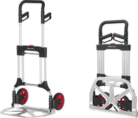 Magnacart Faltbare Sackkarre - Tragfähigkeit bis zu 200KG - Transportwagen - 60 x 9 x 102 CM - Leichtes Aluminium
