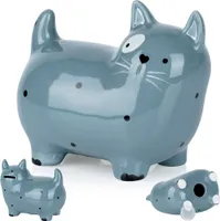 Vilde Sparbüchse Spardose Sparschwein aus Keramik Katze