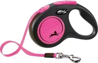 Flexi New Classic Neon Gurt-Roll-Leine - S / Pink
