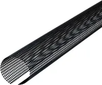INEFA Laubschutzgitter Dachrinnen Laubschutz, PVC 100-125mm, 2m, Schwarz Laubfang Dachrinnenabdeckung Dachrinnenzubehör  Germany