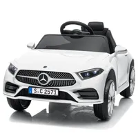 FCH Elektroauto Kinderauto Mercedes-Benz CLS 350, Kinder-Elektroauto mit Fernbedienung ,12V,90*60*40cm,Weiss