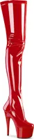 ADORE-4000 Damen Boots von Pleaser, Rot  , EU 41, US 11