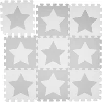 relaxdays mata puzzle gwiazdki jasnoszary