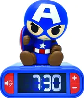 Wecker mit Nachtlicht Captain America in 3D