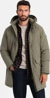 Ombre Clothing Parka męska Jabalah oliwkowa XXL