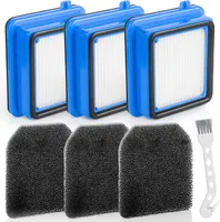 QX7 Filter für AEG, 3 Stück QX6 QX7 QX8-2 Staubsauger Ersatzteile Zubehör Set Ersatzfilter für AEG ASKW1, 3 Vormotorfilter 3 Hygienefilter 1 Reinigungsbürste…