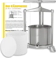 Käsepresse inkl. Käseform mit Pressdeckel
