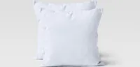 Jersey Kissenhüllen 2er Set 100% Baumwolle superweich Kopfkissenhülle Bettkissenbezug Kopfkissenbezug Kissenbezg 40x40 cm weiß