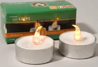Kaemingk LED Teelichter Batterie weiß 2er Pack