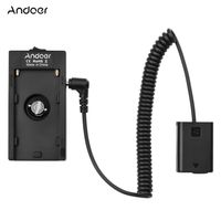 Andoer NP-F970 F750 Batterieplattenhalter-Adapter + FW50 Dummy-Batteriekoppler Kompatibel mit  A7 / A7R / A7S / A7II / A7RII / A7SII / A6300 / A6400 / A6500-Kameras
