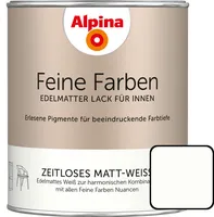 Alpina Feine Farben Lack Zeitloses Matt-Weiß 750ml edelmatt