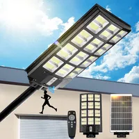 Solar Straßenlaterne Straßenlampe Outdoor Wandleuchte Led Solarlampen Für Außen Mit Bewegungsmelder Fernbedienung 80000lm, 1152Leds, Kaltesweiß 6500k