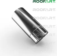 Fallrohr Regenrohr 1 m lang von Roofart ( verzinkt ) Größe 6 tlg ( 100 mm )