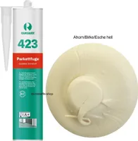 Ramsauer 423 Parkettfuge 1K Hybrid Dichtstoff 310ml Kartusche Laminat-Vinylboden Ahorn-Birke-Esche hell