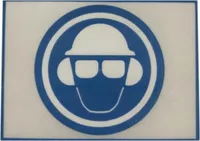 Husqvarna Aufkleber Gehörschutz Ohrenschutz