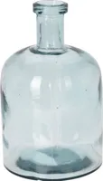 Blumenvase aus recyceltem Glas, Flasche, 24 cm
