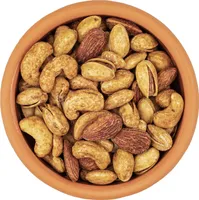 Sunnah Shop® Geräucherte Nussmischung 1kg aus Cashewkernen, Mandeln und Pistazienkerne | Intensives Raucharoma, knusprige Konsistenz | Studentenfutter