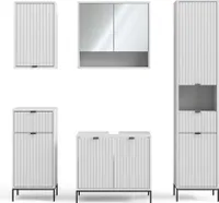 Vicco Badmöbel-Set Eliza, 5 Teile, Weiß