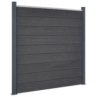 vidaXL Sada plotových prvků šedá 526x186 cm WPC