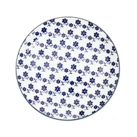 Teller Speiseteller Essteller Mittagsteller ServiertellerNAVIA blau geblümter Dessertteller 19 cm HOMLA