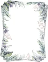 50 Blatt Briefpapier (A4) | Urwald | Motivpapier | edles Design Papier | beidseitig bedruckt | Bastelpapier | 90 g/m²
