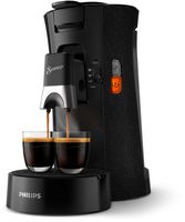 Philips Senseo Select ECO Kaffeepadmaschine - Kaffeestärkewahl Plus Memo-Funktion aus recyceltem Plastik schwarz/gesprenkelt (CSA240/20)
