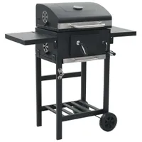 vidaXL 3 w 1 Pizzaofen & Grill na zewnątrz Schwarz
