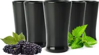 6 černých sklenic na panáky Sklenice na tequilu Sklenice na panáky Stamper Sklenice na vodku