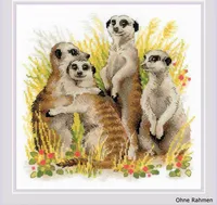 Riolis Kreuzstich-Set "Erdmännchen", Zählmuster