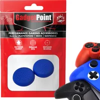 Gaming-Daumengriffe | Performance Anti-Rutsch-Daumenstifte | Joystick-Kappen-Daumengriffe | Daumenpunkte - Blau | Zubehör passend für Playstation PS4 PS5 & Xbox & Nintendo Pro Controller | Thumbgrips | Thumbsticks