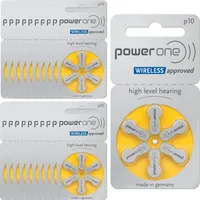 Powerone P10 Quecksilberfreie Hörgerätebatterien, 20 Wafers