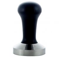 Motta profesionálny tamper s drevenou rukoväťou, čierny, nero black plochý Príslušenstvo pre baristov ø 58 mm