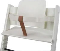 BAMBINIWELT Schrittgurt kompatibel mit Stokke Tripp Trapp Hochstuhl LEDERRIEMEN aus Echtleder