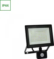 Spectrum LED LUX Fluter schwarz 50W Strahler 4300lm IP44 Warmweiß 3000K mit Bewegungsmelder
