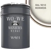 Heizkörperlack Heizungsfarbe Heizkörperfarbe W903 Reinweiß RAL 9010 - 10L