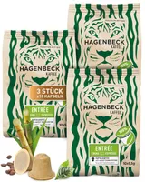 HAGENBECK ENTRÉE Crema/Lungo Espresso 30 Kapseln | Biologische Kaffeekapseln | kompatibel mit Nespresso-Maschinen | Nachhaltig & Aluminiumfrei