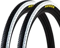 Kenda Fahrradreifen für Mountainbike Fahrrad 2 Reifen 24 x 1,95" schwarz/weiß