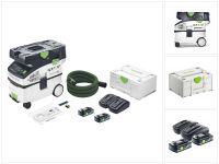 Festool CTLC MIDI Akku Absaugmobil 36 V ( 2x 18 V ) Staubkl. L + 2x Akku 4,0 Ah + Ladegerät + Systainer