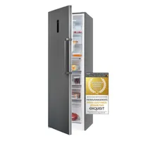 Exquisit Kühlschrank KS360-V-HE-040E inoxlook