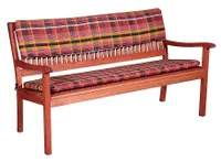 Podsedák na lavicu Doppler 150x45 cm oranžový so vzorom