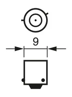 BOSCH 1987301035 H6W Heckleuchten