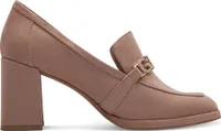 MARCO TOZZI Damen Pumps by GMK Trotteur Blockabsatz Zierspange 2-84402-42, Größe:38 EU, Farbe:Beige